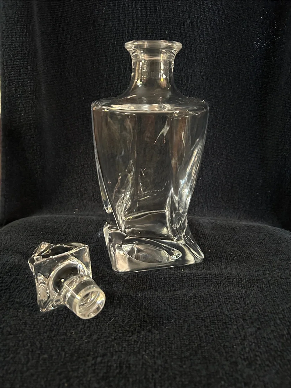 Bohemia Heavy Twisted Crystal Decanter with Stopper